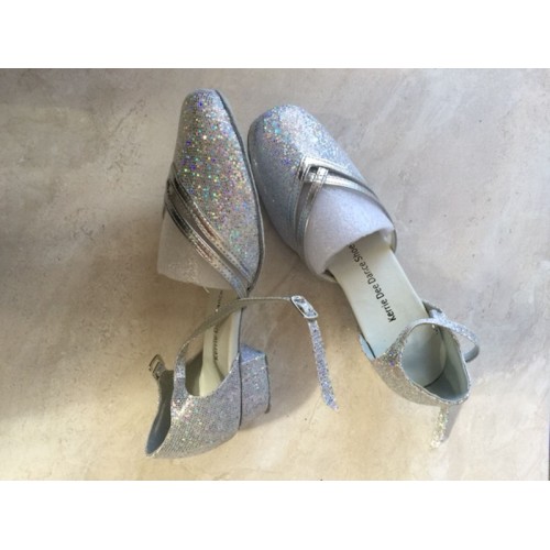 HAILEY SILVER SPARKLE Kerrie Dee Dance Shoes